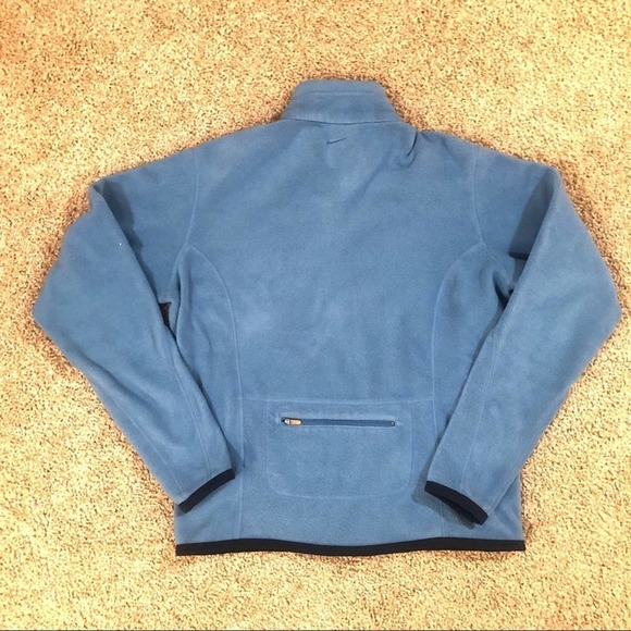 Nike Therma Fit Full Zip Mock Neck Fleece Blue Small - Picture 4 of 11